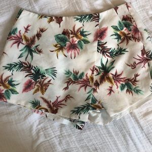 Tropical/floral envelope skort